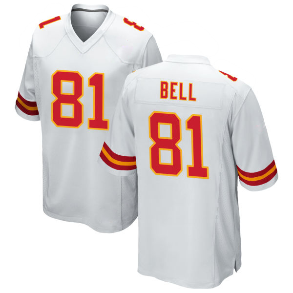 Blake Bell Chiefs Number 81 White Game Stitched Football Jersey