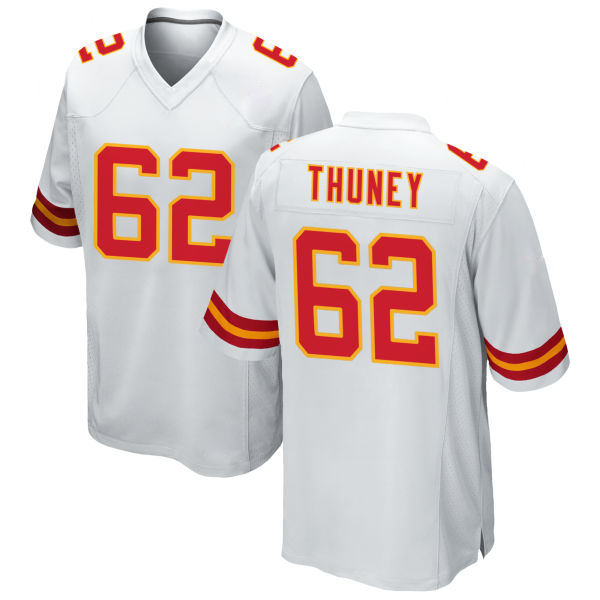 Joe Thuney Chiefs Number 62 Stitched White Game Football Jersey