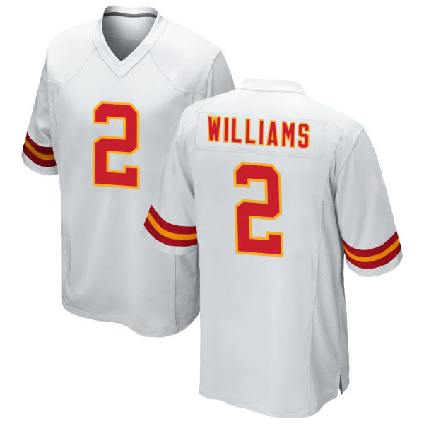 Joshua Williams Chiefs Number 2 Stitched White Game Football Jersey